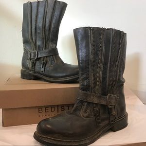 Bed Stu motorcycle black boots